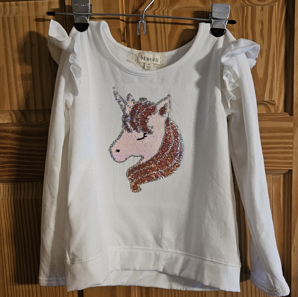 Flip Sequin Unicorn Sweatshirt - Btween